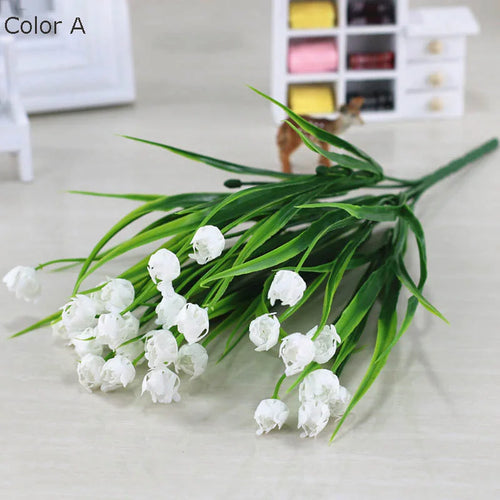 bouquet de mini tulipes artificielles pour décoration de printemps - vue 9 sur 11