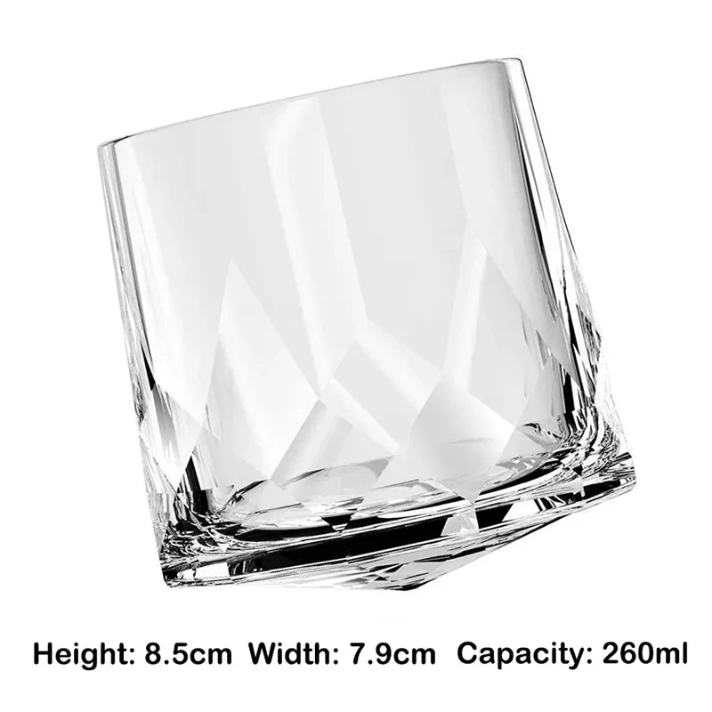 Verres à whisky old fashioned style relief vintage