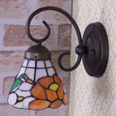 lampe de chevet tiffany oiseau en verre pour décoration intérieure