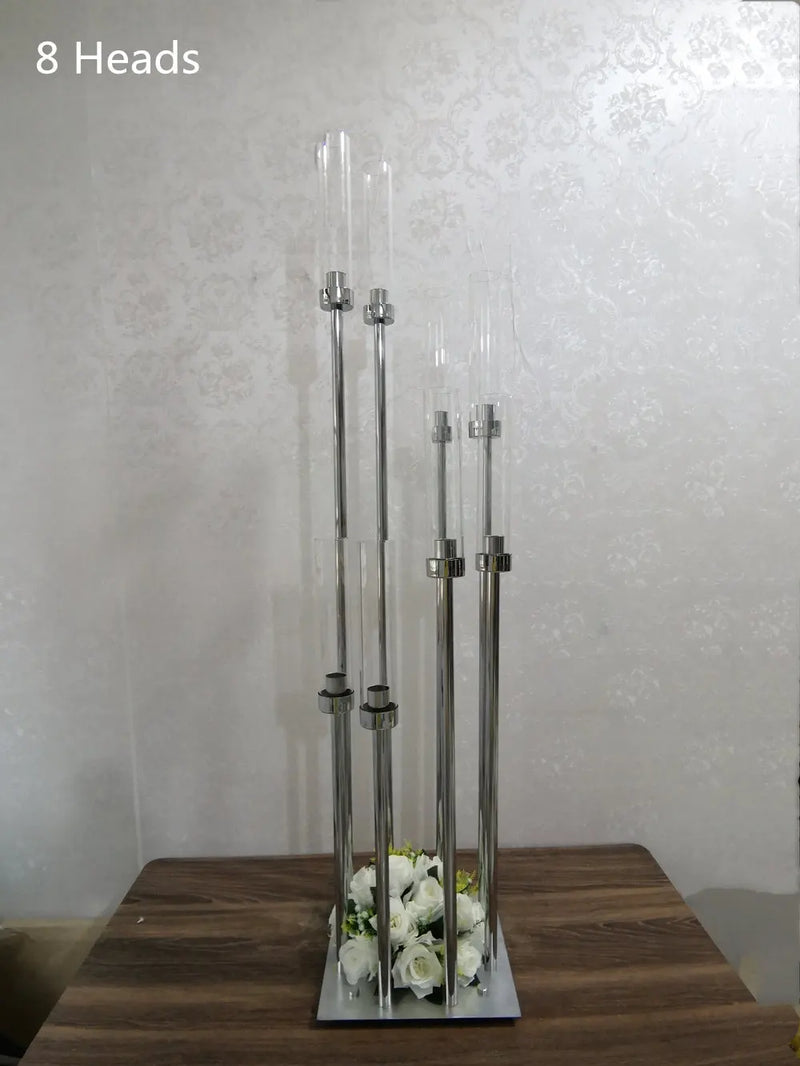10 têtes de chandelier en métal pour décoration de mariage et fêtes