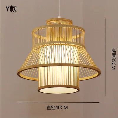 lustre en bambou style zen pour ambiance relaxante - vue 20 sur 29