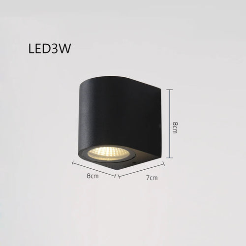 Applique murale éclairage extérieur étanche IP54 porche moderne balcon terrasse lampe applique décoration de jardin éclairage mural - vue 10 sur 10