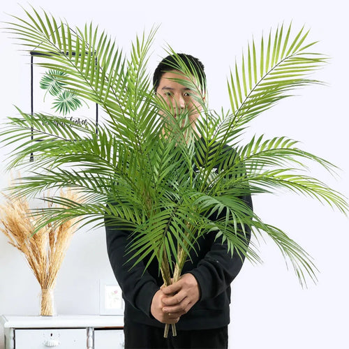 grand palmier artificiel plantes tropicales décoration intérieure et extérieure - vue 2 sur 13