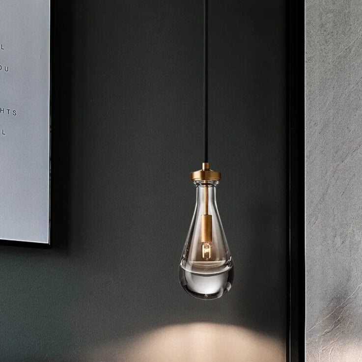 Suspension en cristal au design moderne et luxueux - vue 5 sur 6