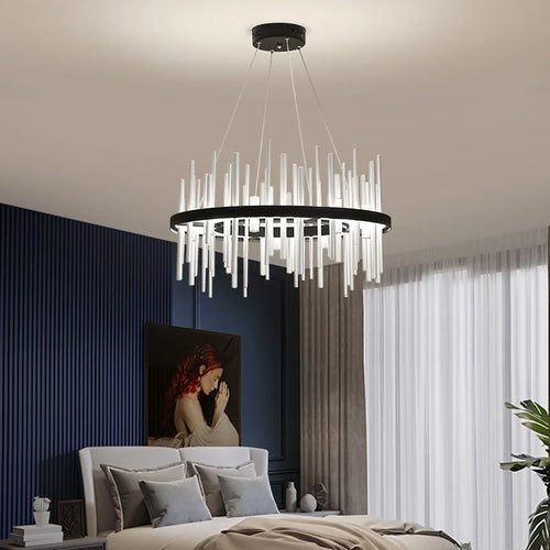 lustre nordique simple en acrylique à haute transmission lumineuse