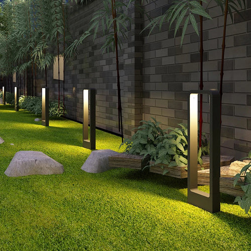 Lumières extérieures lumières de jardin lumières de pelouse modernes en aluminium étanche IP54 Villas lumières de paysage lumières de pelouse de paysage de cour