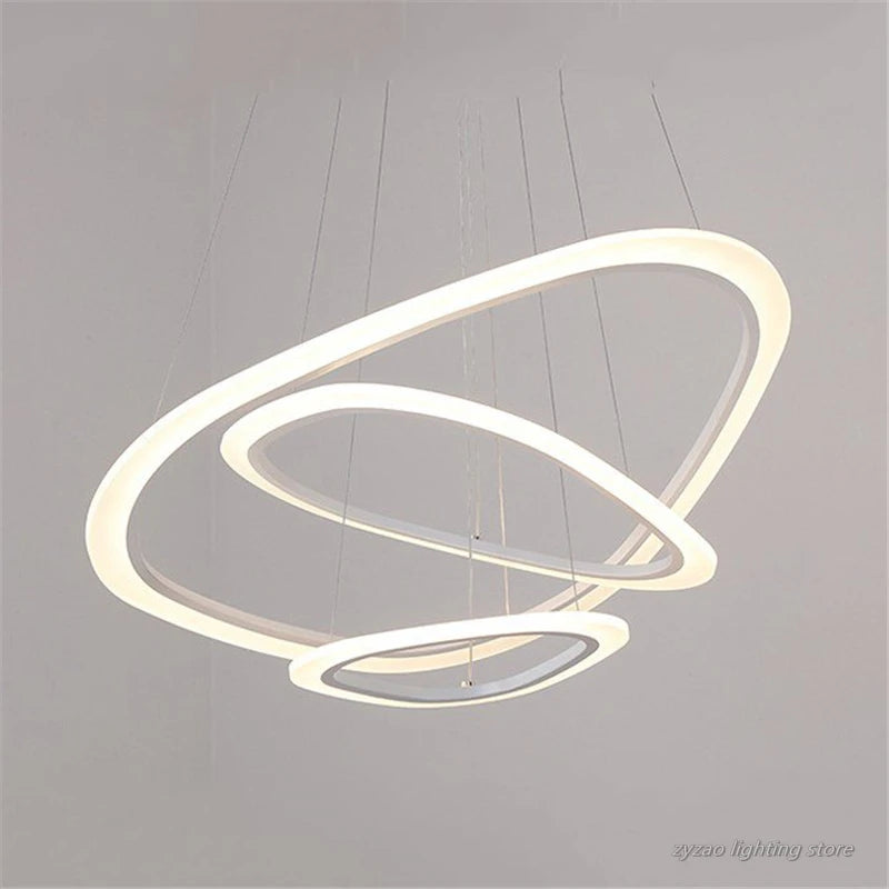 suspension moderne à LED en acrylique pour intérieur élégant - vue 4 sur 11