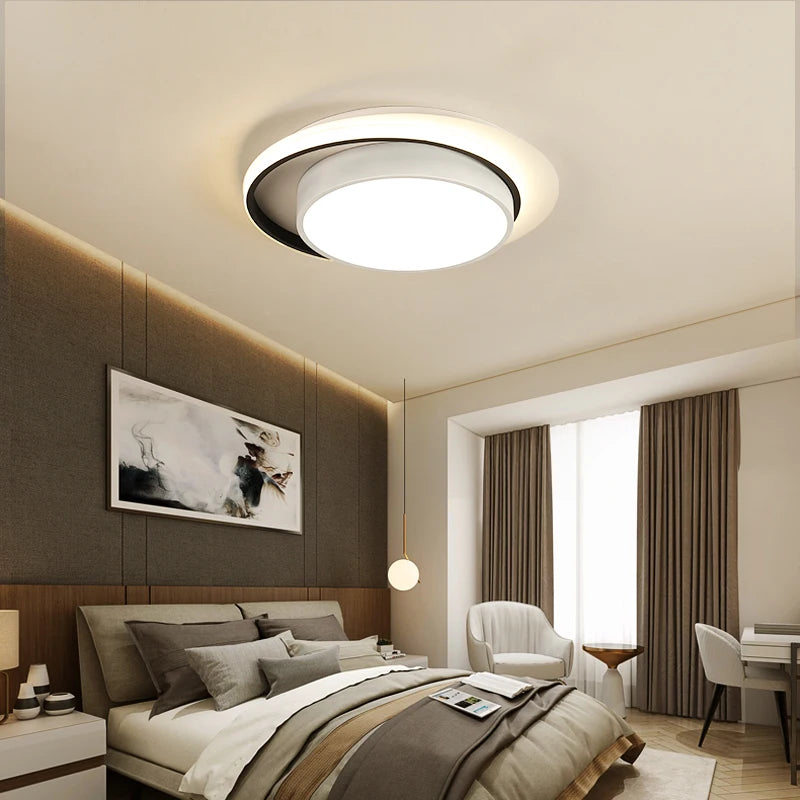 plafonnier acrylique rond pour décoration intérieure moderne - vue 4 sur 10