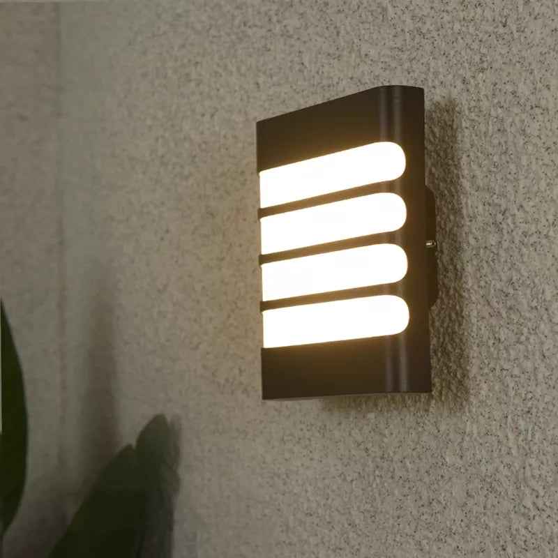 Moderne 15W extérieur applique murale LED lampes Simple étanche en plastique jardin porche appliques balcon maison extérieur éclairage mural Luminaire