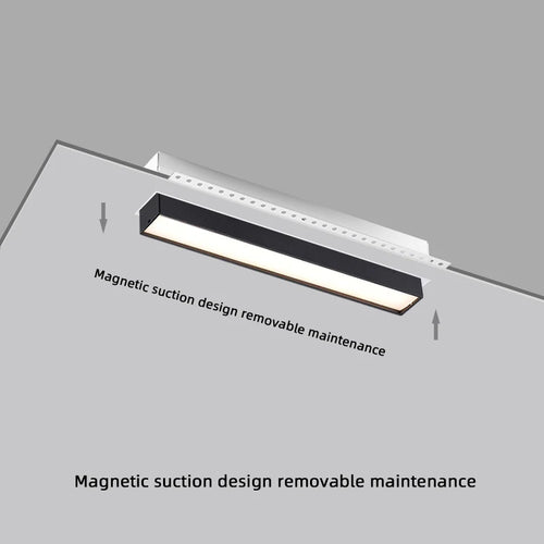 barre lumineuse led créative encastrée pour éclairage intérieur - vue 4 sur 5