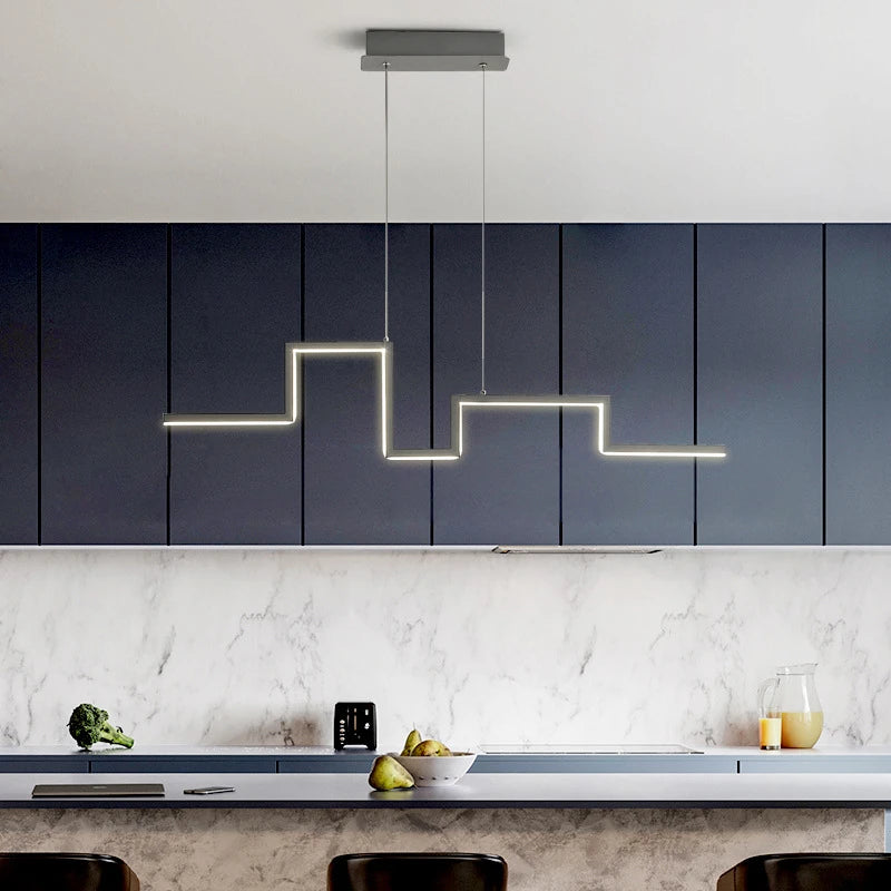 lustre géométrique post-moderne nordique led pour restaurant