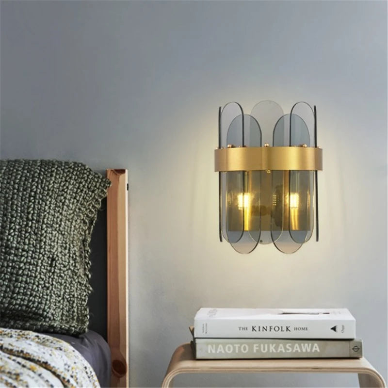 applique murale led nordique en verre design créatif et moderne - vue 3 sur 8