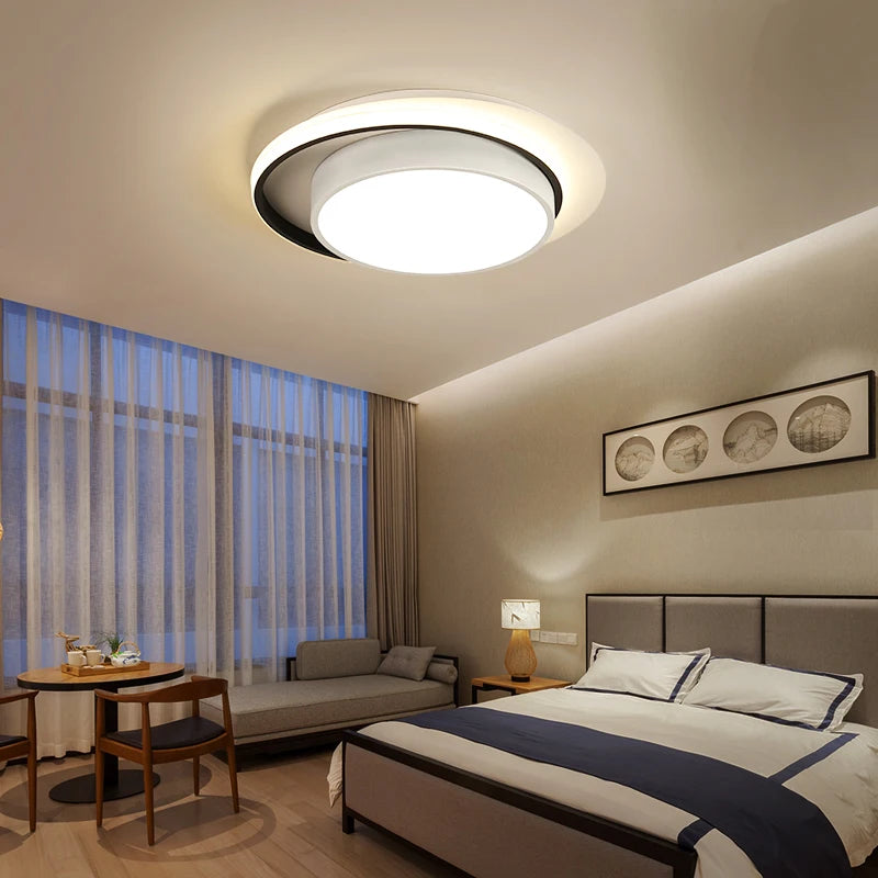 plafonnier acrylique rond pour décoration intérieure moderne - vue 3 sur 10