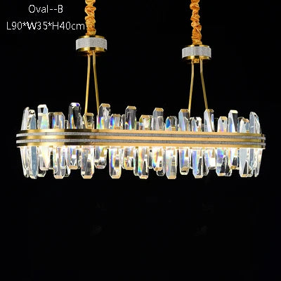 lustre en cristal rond design postmoderne pour un intérieur créatif - vue 9 sur 15