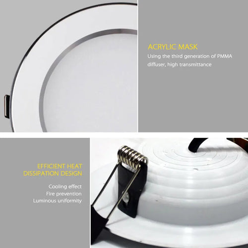 downlight led étanche dimmable encastré spot lumière - vue 5 sur 6