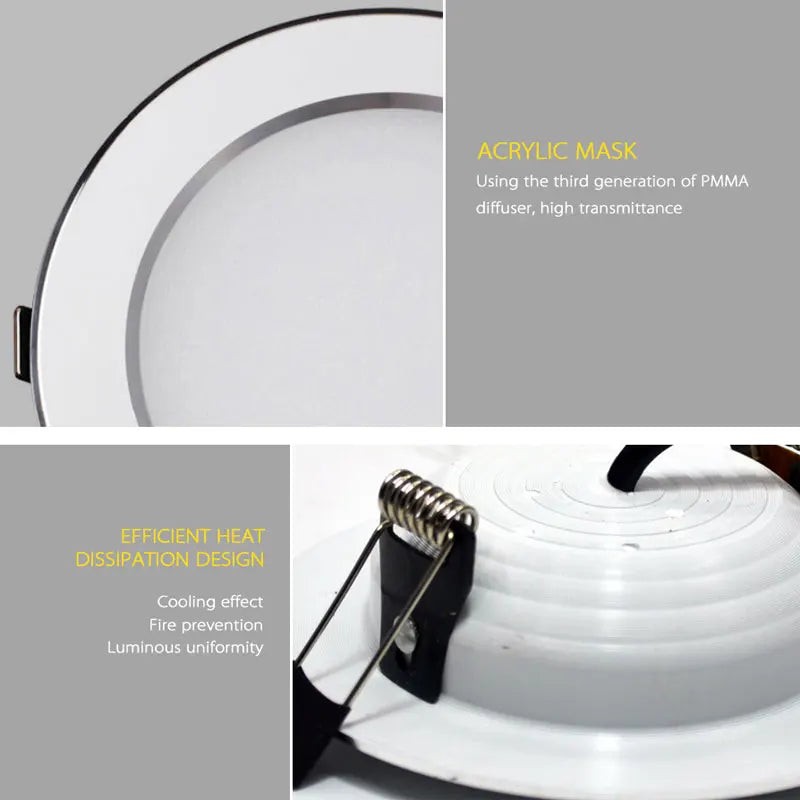 downlight led étanche dimmable encastré spot lumière - vue 5 sur 6