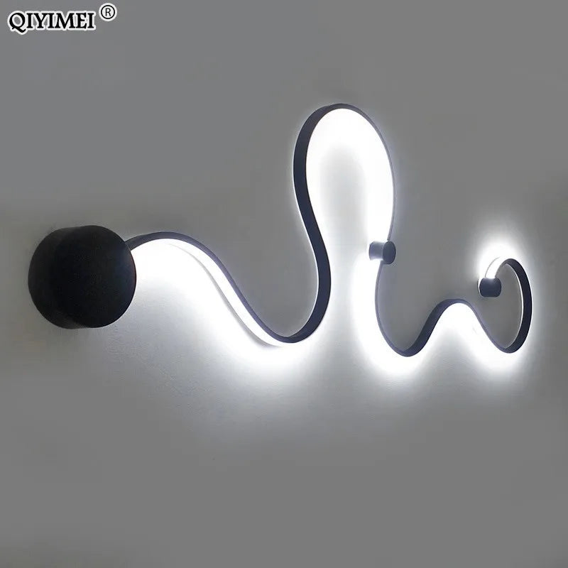 "applique murale moderne en acrylique et fer led décoration maison"