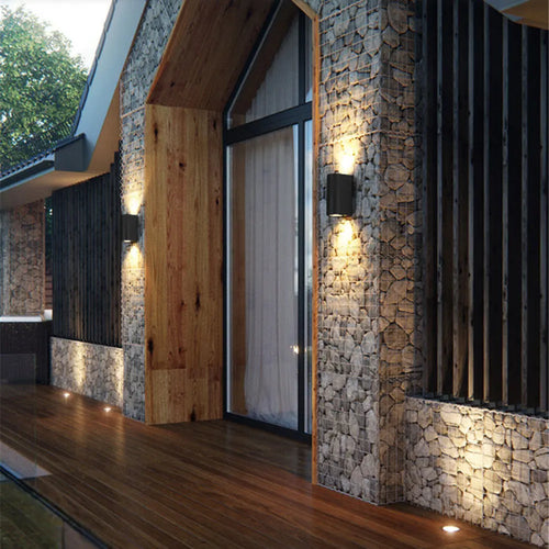 applique murale extérieure étanche à led pour jardin et terrasse - vue 2 sur 8