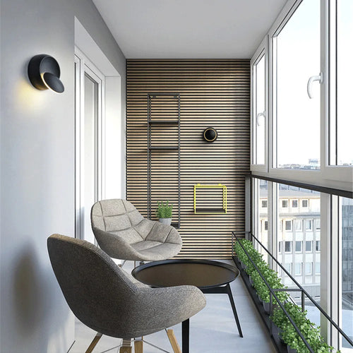 applique murale ronde rotative à led pour intérieur moderne - vue 6 sur 6