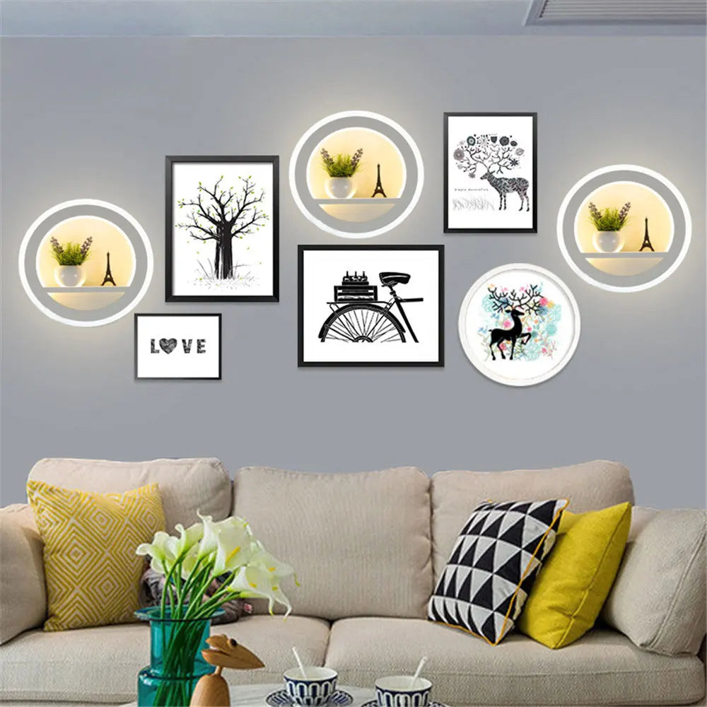 applique murale led moderne style nordique décoration créative - vue 4 sur 7