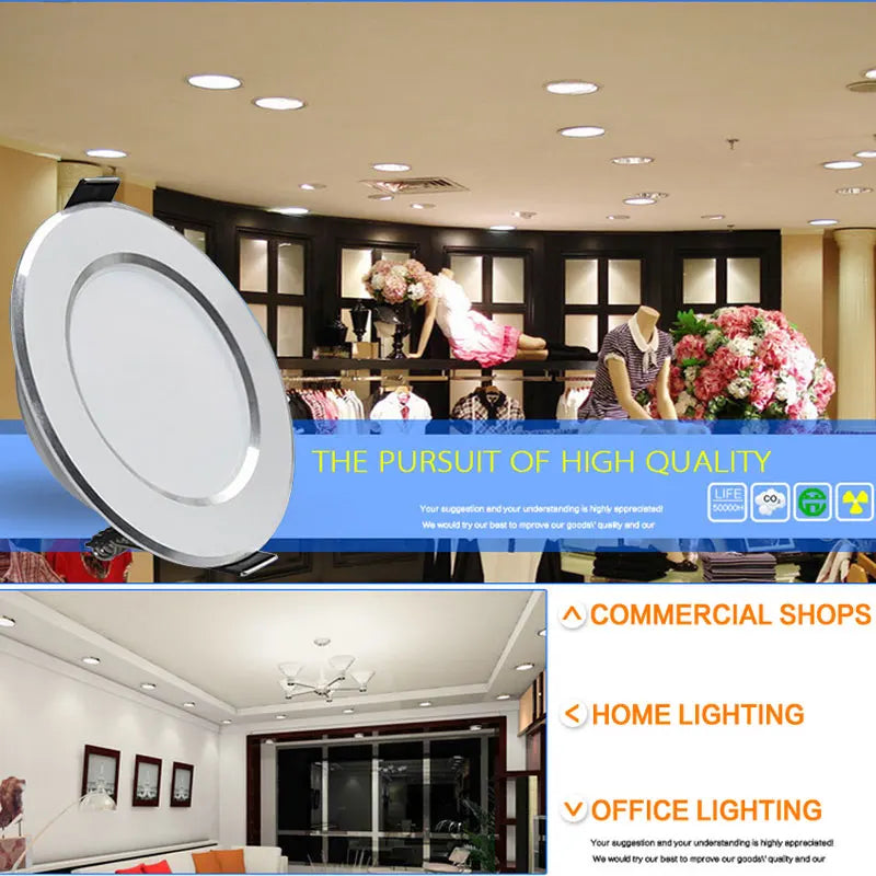 downlight led étanche dimmable encastré spot lumière - vue 6 sur 6