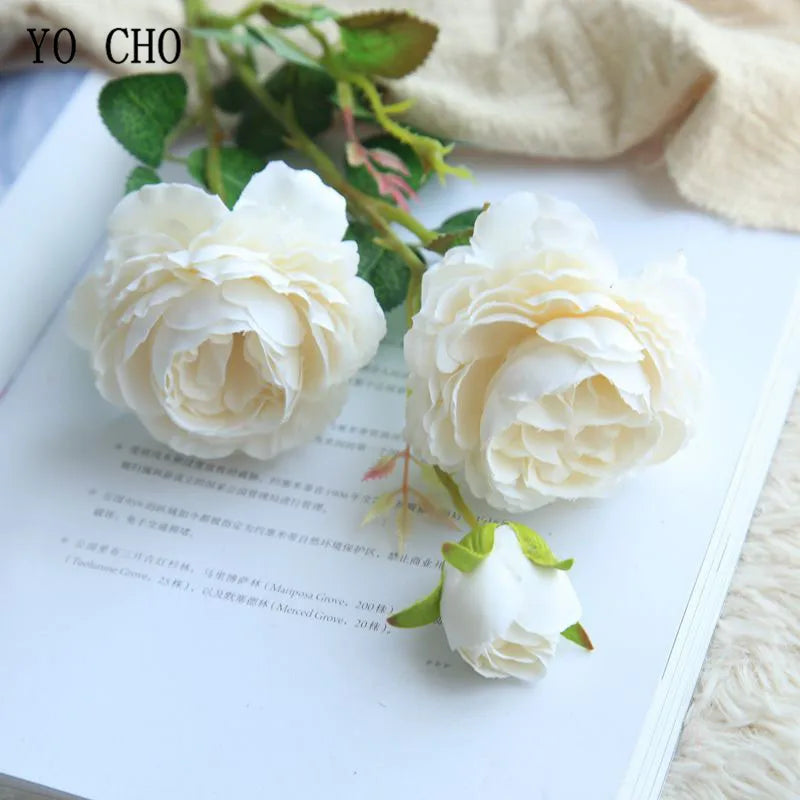 bouquet de fleurs artificielles roses pour décoration de mariage - vue 13 sur 16