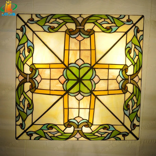 plafonnier marocain en verre fait main style rétro pour enfants - vue 7 sur 6