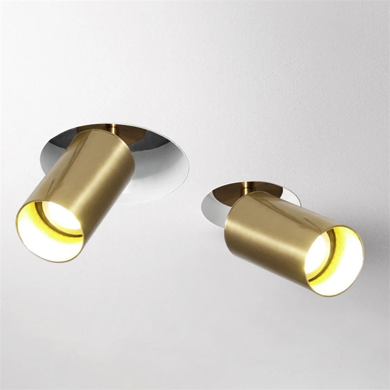 Spot Lampe plafond LED dorée - vue 5 sur 10