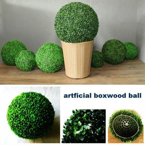 boule de buis artificielle décoration pour jardin mariage et fêtes - vue 5 sur 12