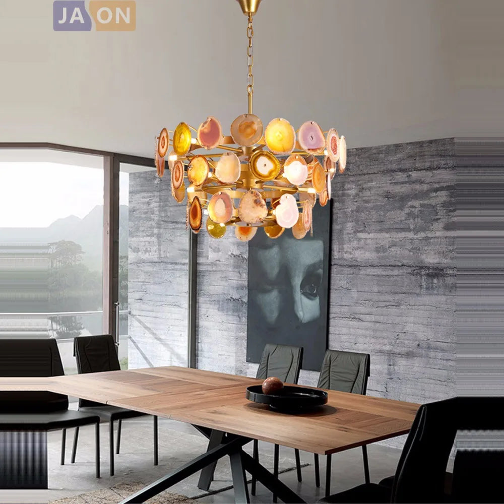 suspension design en agate de fer pour intérieur moderne - vue 3 sur 12