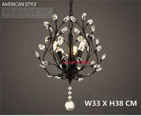 lustre en cristal rétro pour magasin créatif et original
