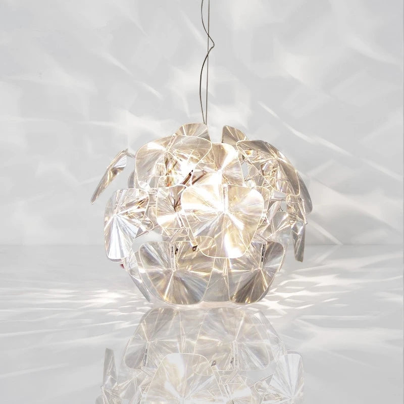 gzmj moderne acrylique led suspension créatif suspension lampe à main