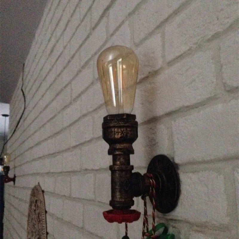 applique murale vintage industrielle gzmj loft wandlamp - vue 6 sur 7