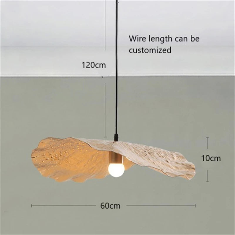suspension en métal lotus nordique pour décoration intérieure - vue 8 sur 9
