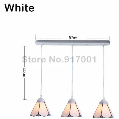 3 Heads Colorful Glass LED Pendant Lamps Light,Bedroom Suspension Hanging Ceiling Lamp - vue 29 sur 30