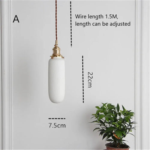 suspension nordique en céramique style industriel rétro pour divers espaces - vue 10 sur 9