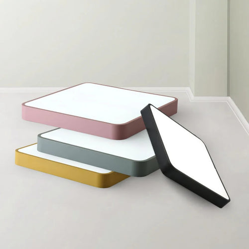 plafonnier led carré surface monté avec télécommande luminaire