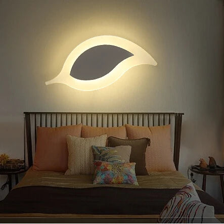 applique murale led moderne feuille surface montée pour décoration maison - vue 3 sur 6