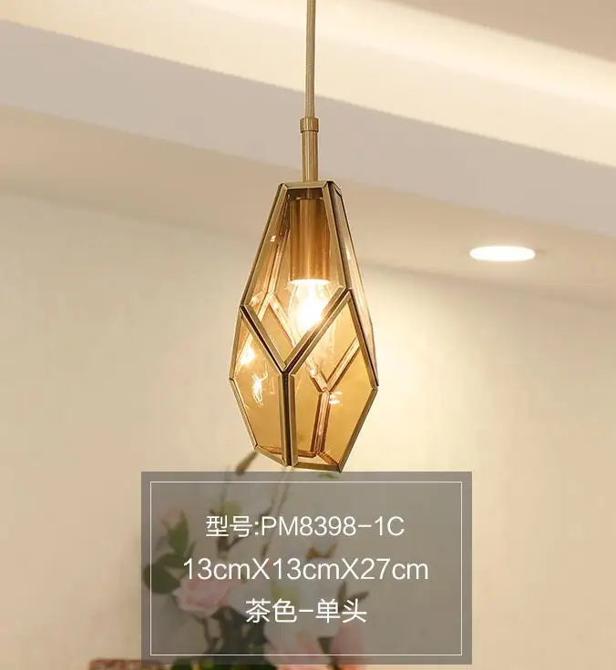 suspension art déco diamant pour éclairage intérieur et extérieur - vue 14 sur 15