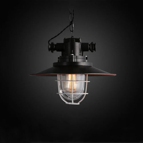 Américain rétro Loft suspension Vintage lustre fer café Pub étude bureau Restaurant salle à manger cuisine éclairage lampes - vue 3 sur 7