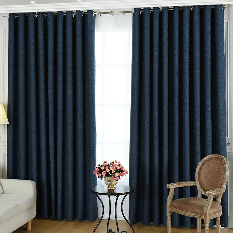 Rideau occultant moderne luxe grande hauteur salon chambre - vue 3 sur 10
