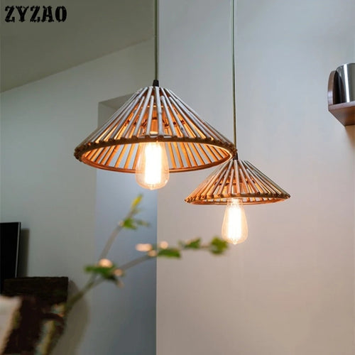 suspension en bambou style japonais pour décoration intérieure - vue 4 sur 10