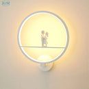 Applique murale led moderne fer chaud