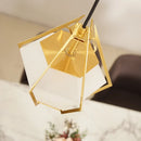 suspension à led en verre diamant design nordique moderne