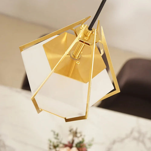 suspension à led en verre diamant design nordique moderne - vue 9 sur 9