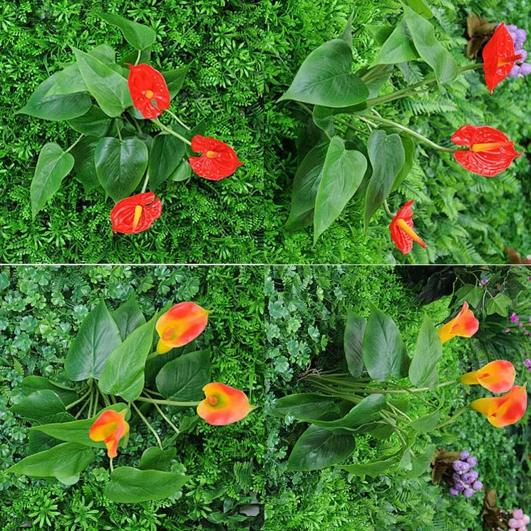 feuilles dherbe artificielles pour décoration murale et jardin - vue 6 sur 37