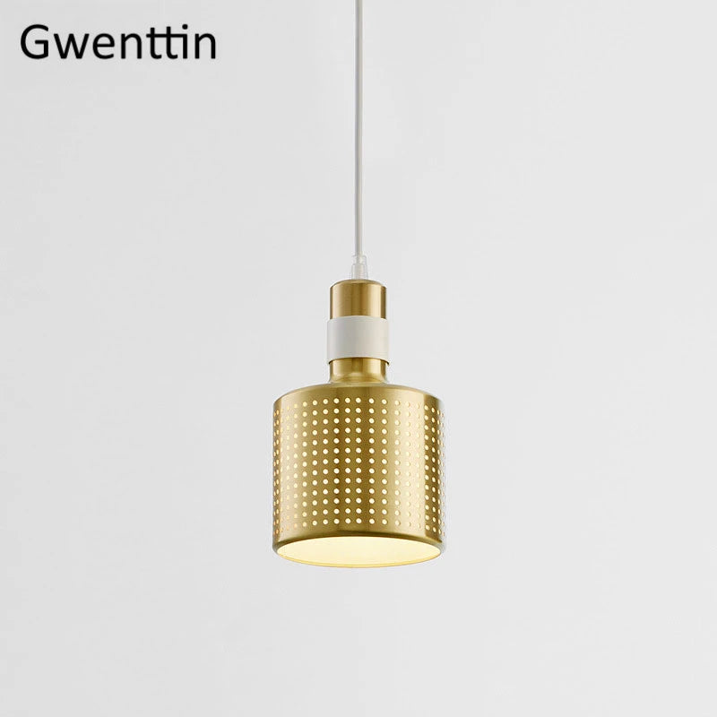 suspension moderne en laiton pour décoration intérieure style industriel - vue 4 sur 9