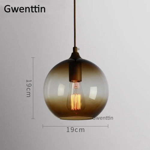 suspension moderne en verre teinté pour décoration intérieure - vue 22 sur 22