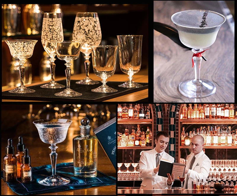 Verres a cocktail martini design elegant bar maison - vue 5 sur 7
