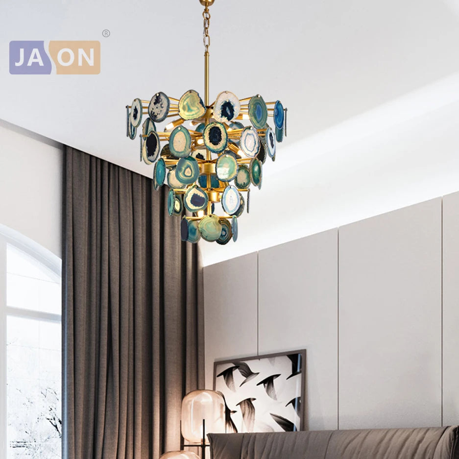 suspension design en agate de fer pour intérieur moderne - vue 4 sur 12